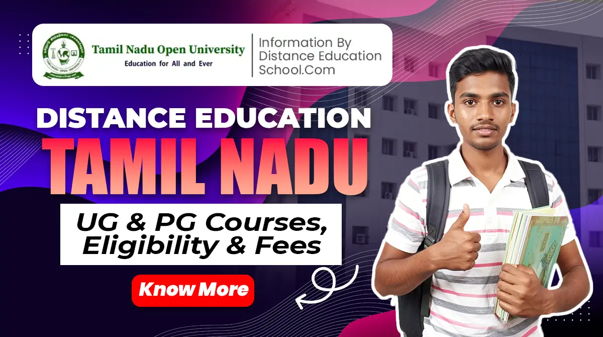Read more about the article Distance Education Tamil Nadu: UG & PG Courses, Eligibility & Fees