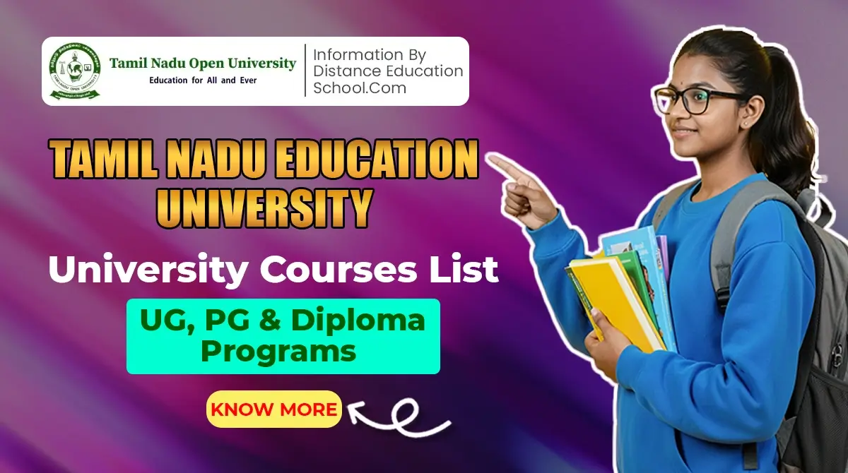 Read more about the article Tamil Nadu Education University Courses List 2026: UG, PG & Diploma Programs